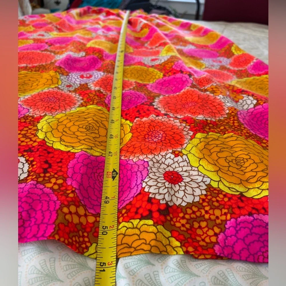 Vintage 1970's Psychedelic Floral High Tide California XXS Dress - Picture 10 of 13